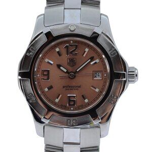Ladies Tag Heuer 28mm Professional 2000 Exclusive Series Peach Dial Watch WN1314